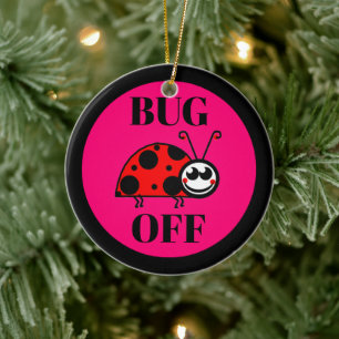 Keramische kerstversiering 'Donder op' Keramisch Ornament