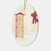 Keramische kerstversiering keramisch ornament (Links)