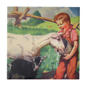 Keramische keuken Tile-country Boerderij Boy and G Tegeltje