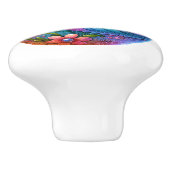 Keramische kip thema knop (Zijkant)