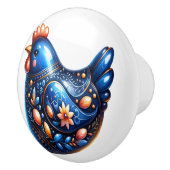 Keramische kip thema knop (Rechts)