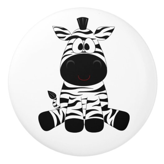 Keramische Knob/Zebra Knop (Voorkant)