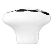 Keramische Knob/Zebra Knop (Zijkant)