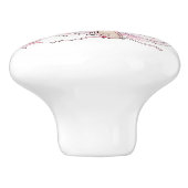 Keramische Knobs - Rabbit Ballerina in Pink Knop (Zijkant)