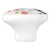 Keramische Knobs - Twee Amerikaanse Gele Warbler Keramische Knop (Zijkant)