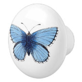 Keramische knop - Blauwe vlinder (Rechts)