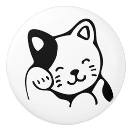 Keramische knop. Kat. Knop