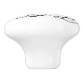 Keramische knop. Kat. Knop (Zijkant)