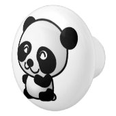 Keramische knop. Panda. Knop (Rechts)