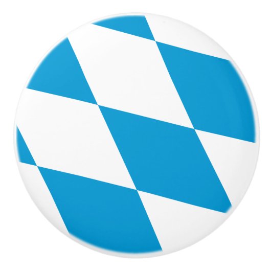 Keramische knop pull met vlag van Beieren (Voorkant)