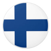 Keramische knop pull met vlag van Finland (Voorkant)