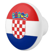 Keramische knop pull met vlag van Kroatië (Rechts)