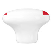 Keramische knop trekken met vlag van Peru (Zijkant)