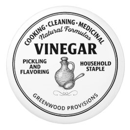 Keramische Knop Wijnetiket Vintage Typografie