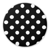 Keramische knoppen - Witte poolpunts Blk achtergro (Voorkant)