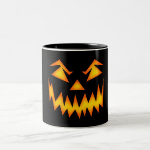 Keramische koffie Mok-Halloween Face Tweekleurige Koffiemok