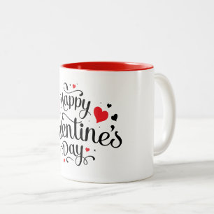 Keramische koffie Mok-Valentijn harten Tweekleurige Koffiemok