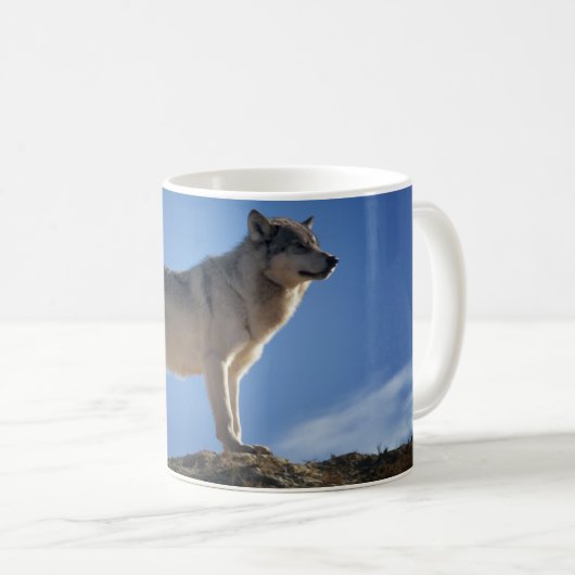 Keramische koffie-Mok-Wolf Koffiemok (Voorkant rechts)