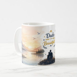 Keramische koffiemok met volledige wrap - Vaderdag