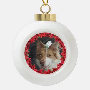 Keramische kogelfoto's bal ornament