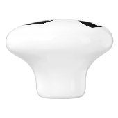 Keramische Letter Knob Gothic Knop (Zijkant)