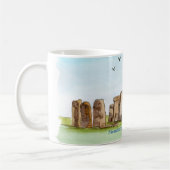 Keramische mok met een steenhoudend ontwerp (Links)