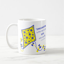 Keramische mok - Whimsical vlieger met spreuk