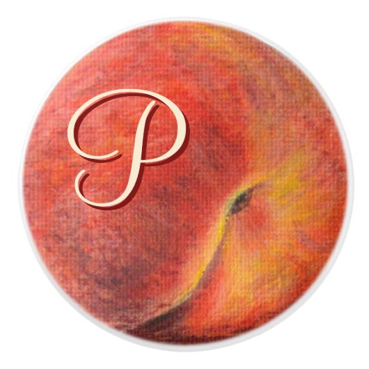 Keramische perzikknop trekken knop (Voorkant)