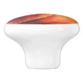 Keramische perzikknop trekken knop (Zijkant)