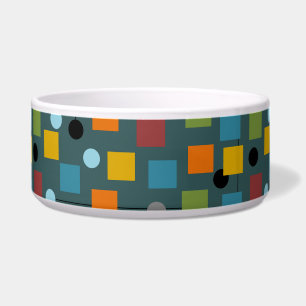 Keramische Pet Bowl - Mid-Century Modern 1.3 Naadl Voerbakje