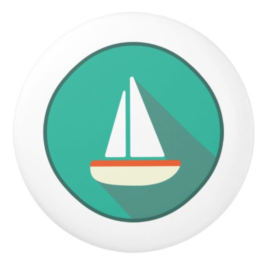 Keramische schedel, Kustvormig levend ontwerp, zei Keramische Knop (Voorkant)