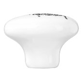 Keramische schedel -  naaigeltje, zangeres keramische knop (Zijkant)