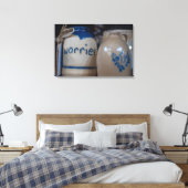 Keramische Solace - Artisanal Worry Jar Canvas Afdruk (Insitu (Slaapkamer))