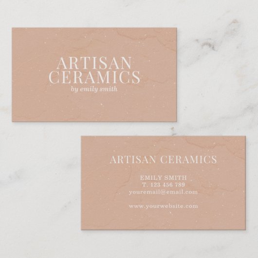 Keramische Studio Homemade Pottery Visitekaartje (Voorkant / Achterkant)