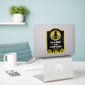 Keramische Studio Potter Sticker (Laptop op bureau)