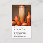 Keramische studio visitekaartje (Voorkant)