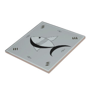 Keramische tapijten, FABULOUS 1950s FISH Retro  Tegeltje