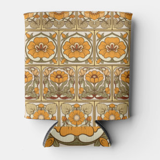 Keramische Tegel: Art Nouveau stijl. Blikjeskoeler