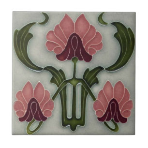 Keramische tegel - Art Nouveau Tile Tegeltje