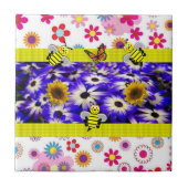 Keramische Tegel Bumblebee Tegeltje (Voorkant)