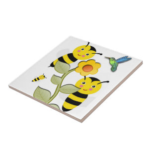 Keramische Tegel Bumblebee Tegeltje