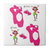 Keramische Tegel Dance Tegeltje (Voorkant)