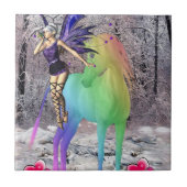 Keramische Tegel Fairy Pony Tegeltje (Voorkant)