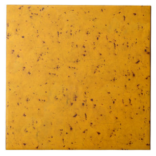 Keramische Tegel - Gele roodbruine verf 022 Tegeltje