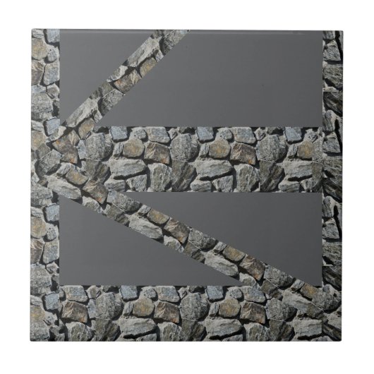 Keramische Tegel Rock Grey Tegeltje (Voorkant)