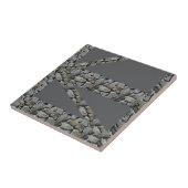 Keramische Tegel Rock Grey Tegeltje (Zijkant)