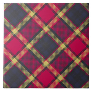 Keramische tegel - Schotse tartan Tegeltje