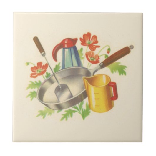 Keramische tegel, Small KITCHEN ARRAY "A" Tegeltje (Voorkant)
