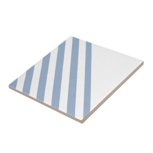 Keramische Tegel Stripe Blauw & Wit Stripe Tegeltje