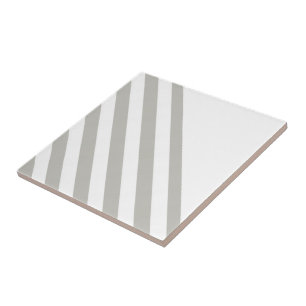 Keramische Tegel Stripe Grijs & Wit Stripe Tegeltje